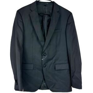 Hugo Boss NWOT Trabaldo Togna Italy Stretch Fabric Men's 40R Black Blazer